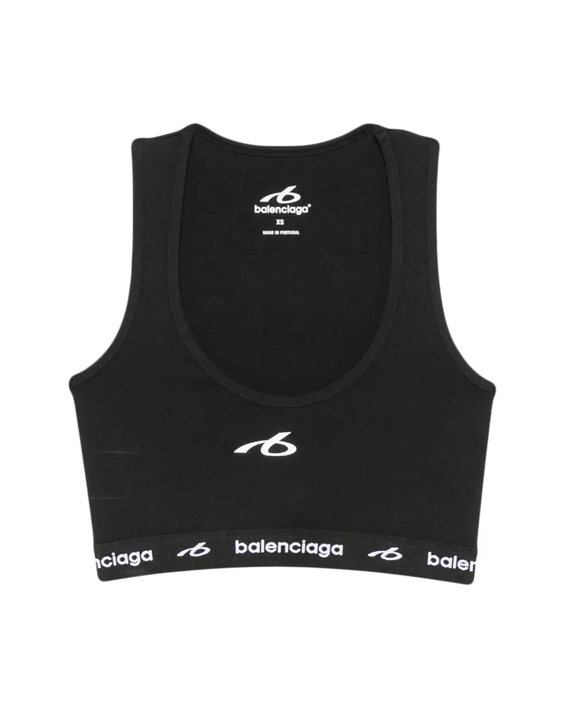 Balenciaga Logo-print Sports Bra Black