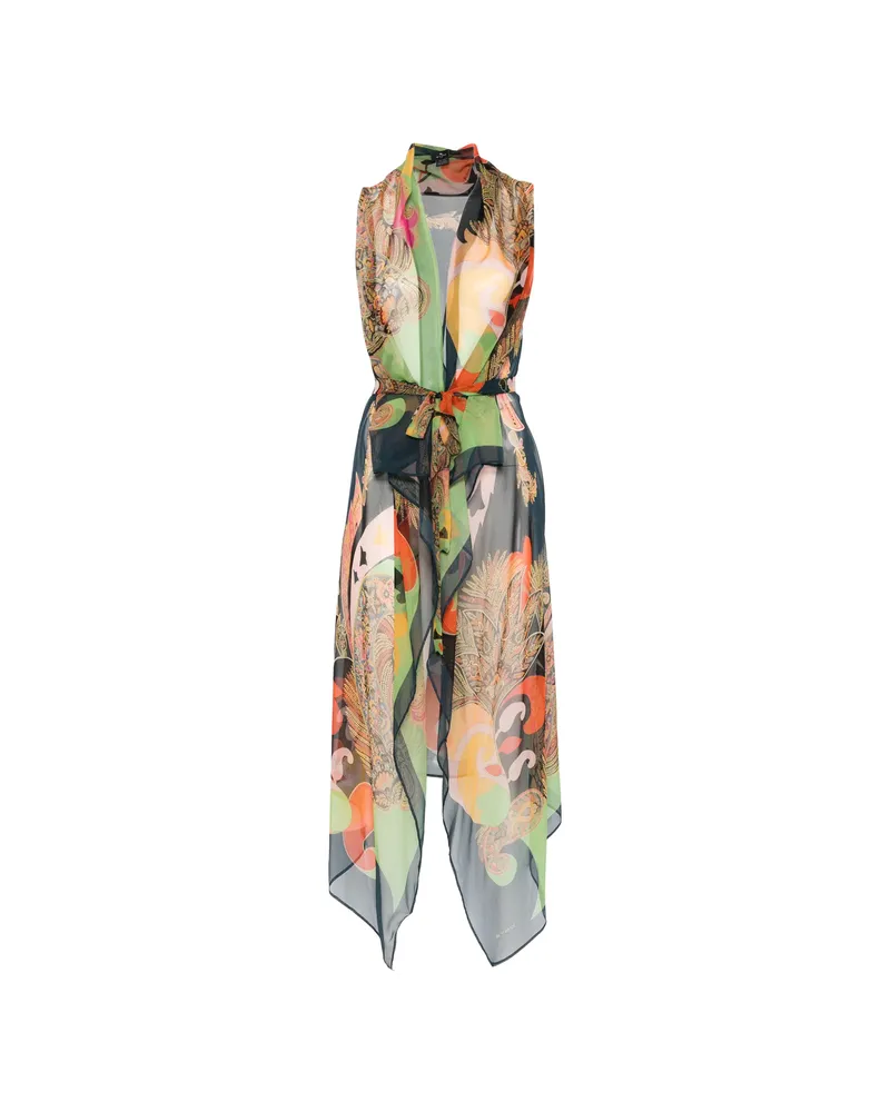 Etro Paisley-print Coat Blue