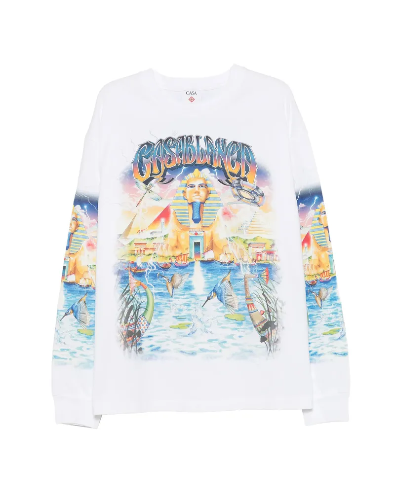 Casablanca Paris Graphic-print T-shirt White