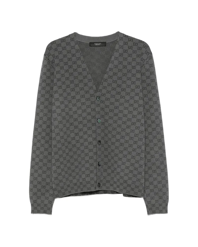 Gucci GG Supreme Cardigan Grey