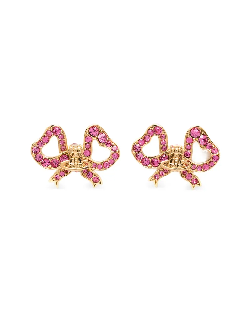 Vivienne Westwood Rigoberta Crystal-embellished Earrings Gold