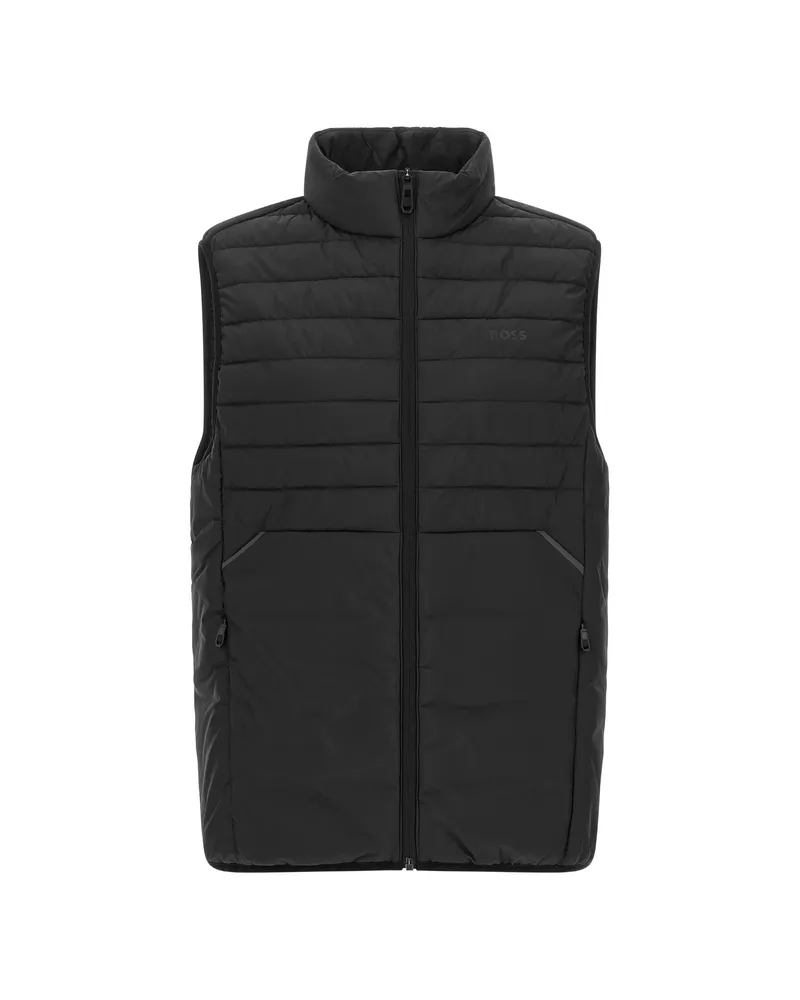 HUGO BOSS Urbanex Water-repellent Gilet With Decorative Reflective Accents Black