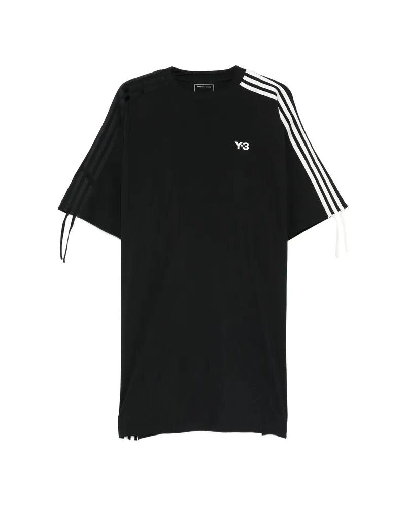 Y-3 Stripe Sleeve Dress Black