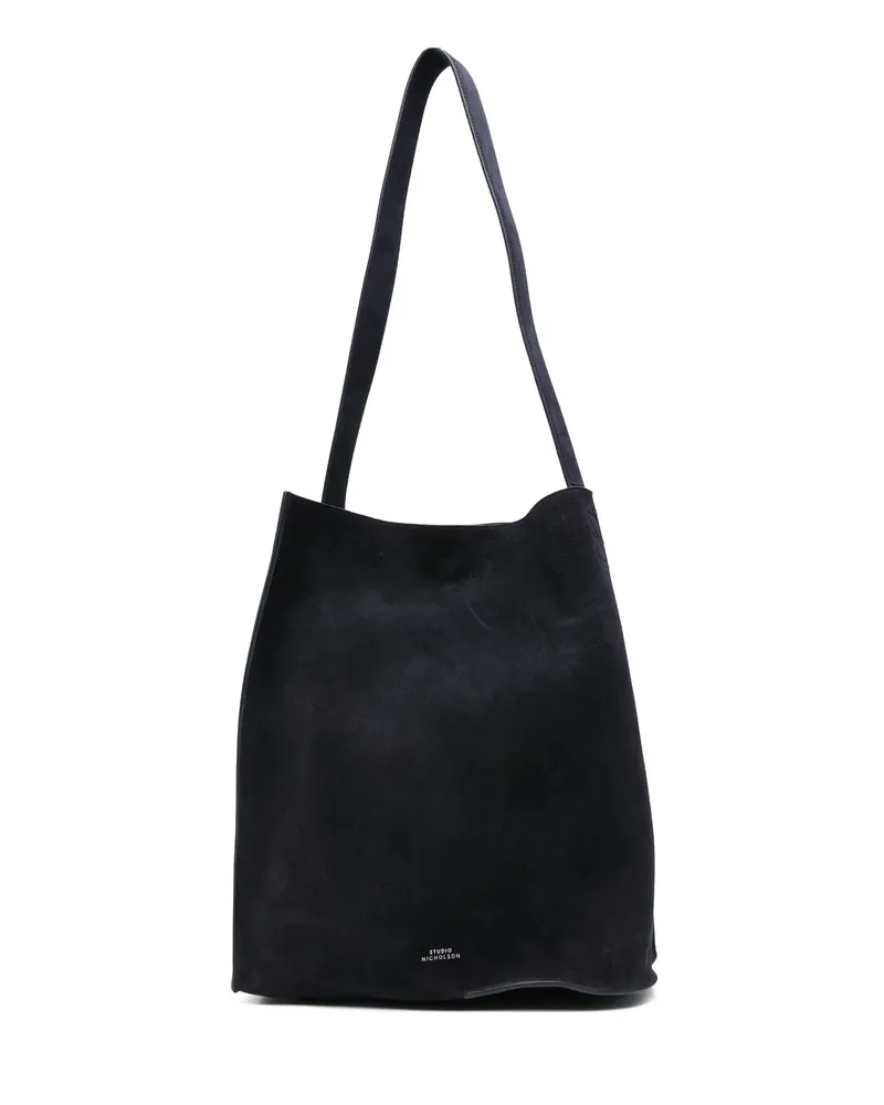 Studio Nicholson Suede Shoulder Bag Blue