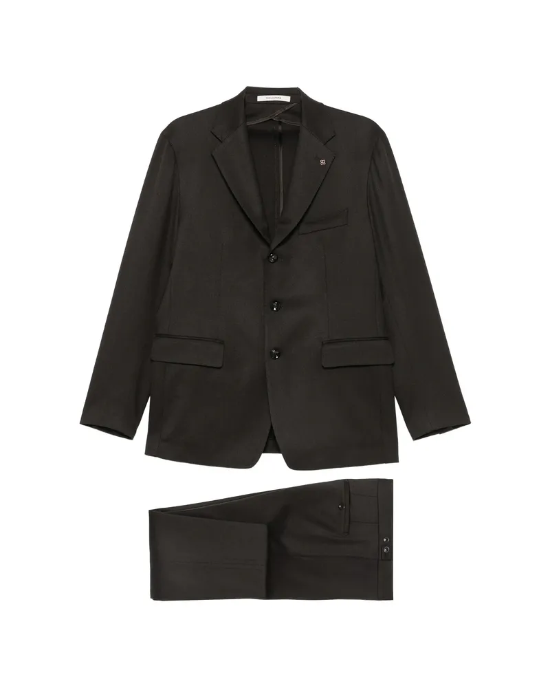 Tagliatore Notched-lapel Single-breasted Suit Brown
