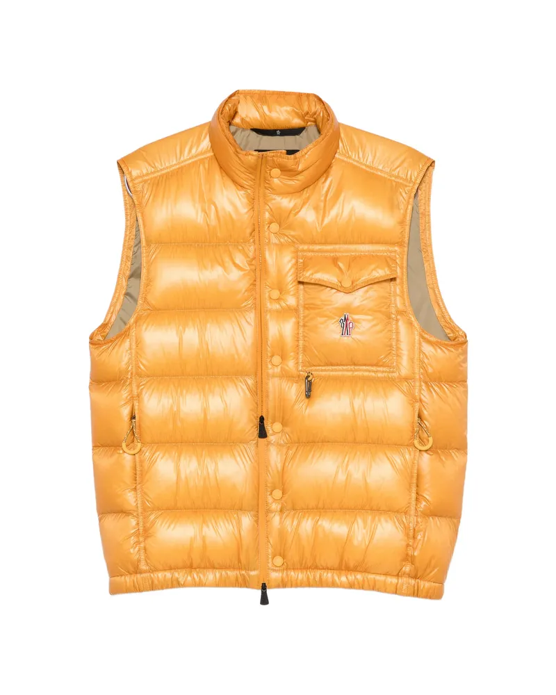 Moncler Pocket Padded Gilet Yellow