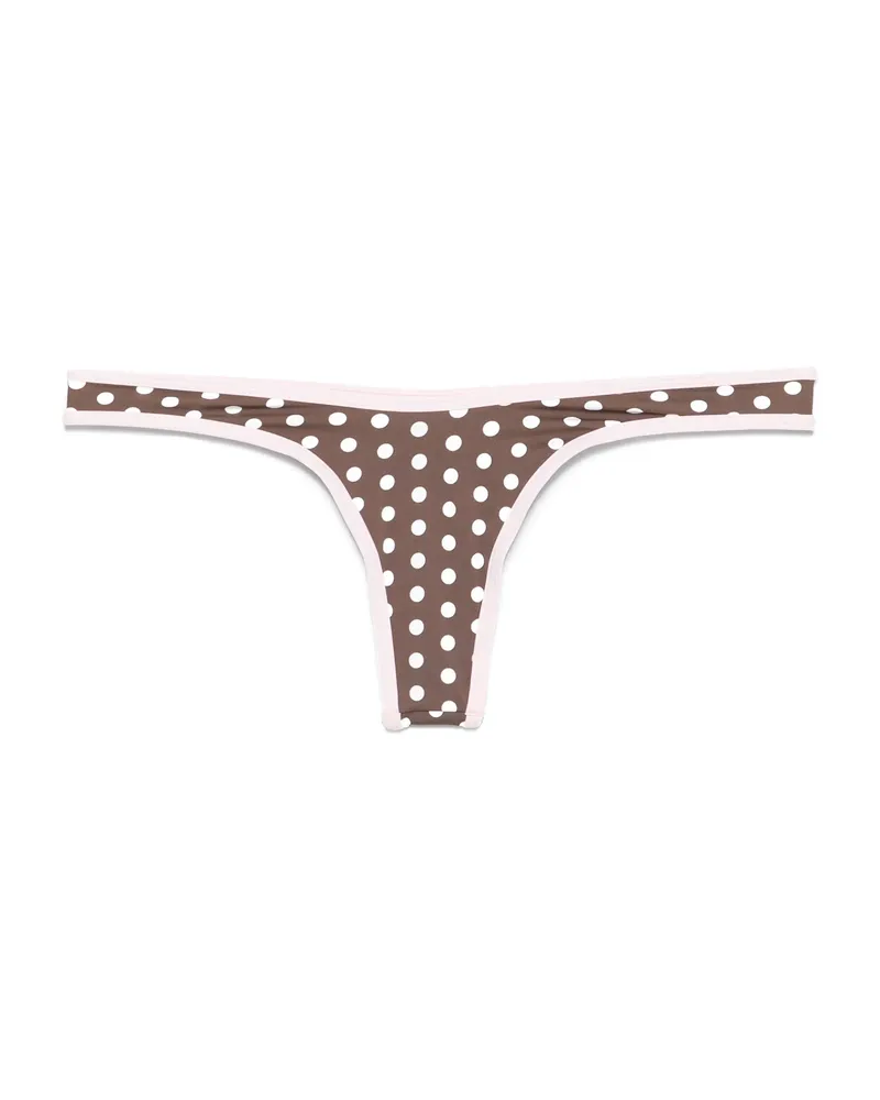 Frankies Bikinis Full Moon Bikini Bottoms Brown