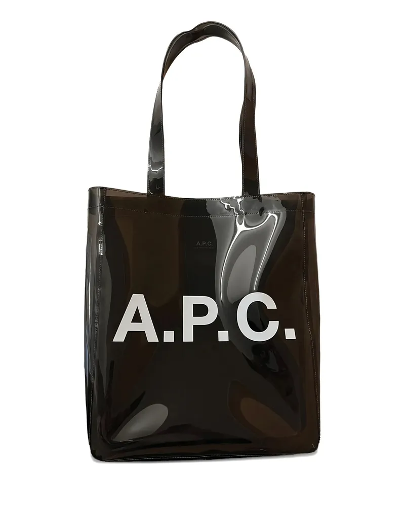 A.P.C. A. p.c. Lou Letters Tote Bag Grey