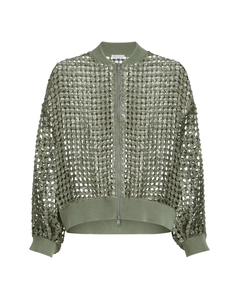 Brunello Cucinelli Long-sleeves Cardigan Green