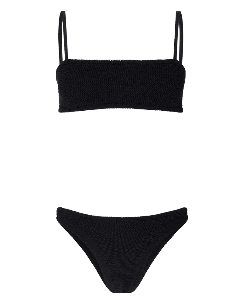 Hunza G Gigi Crinkle-effect Bikini Black