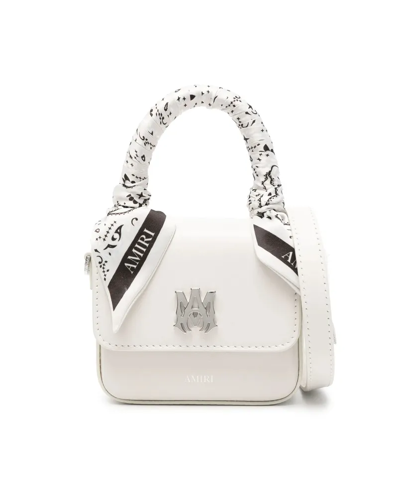 Amiri Leather Mini Bag Neutrals