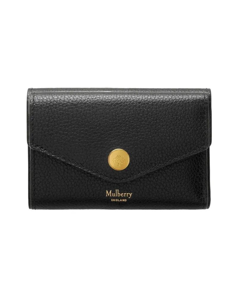 Mulberry Folded Leather Wallet Black