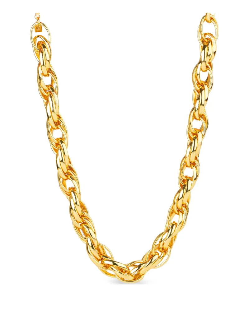 Federica Tosi Lace Rose Chain Necklace Gold
