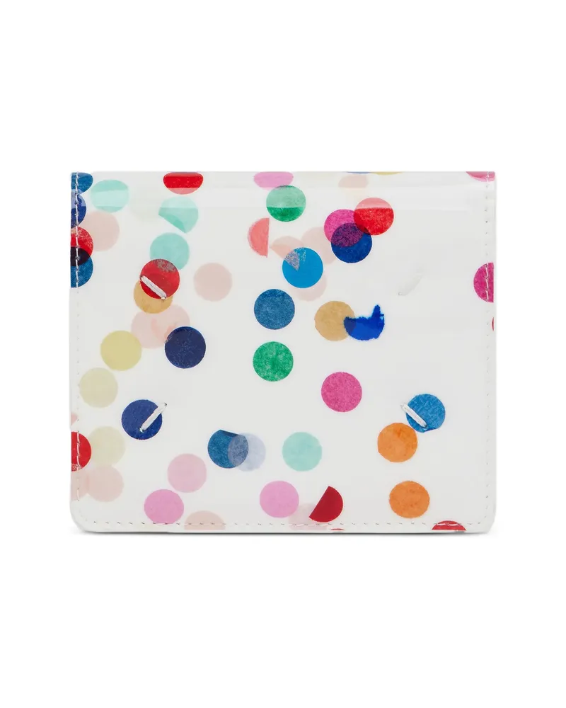 Maison Margiela Confetti-print Clip Wallet White
