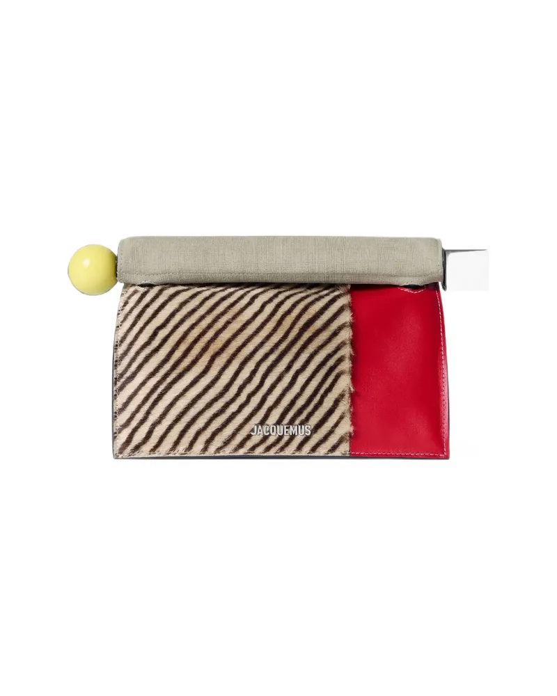 Jacquemus The Rond Carré Clutch Grey