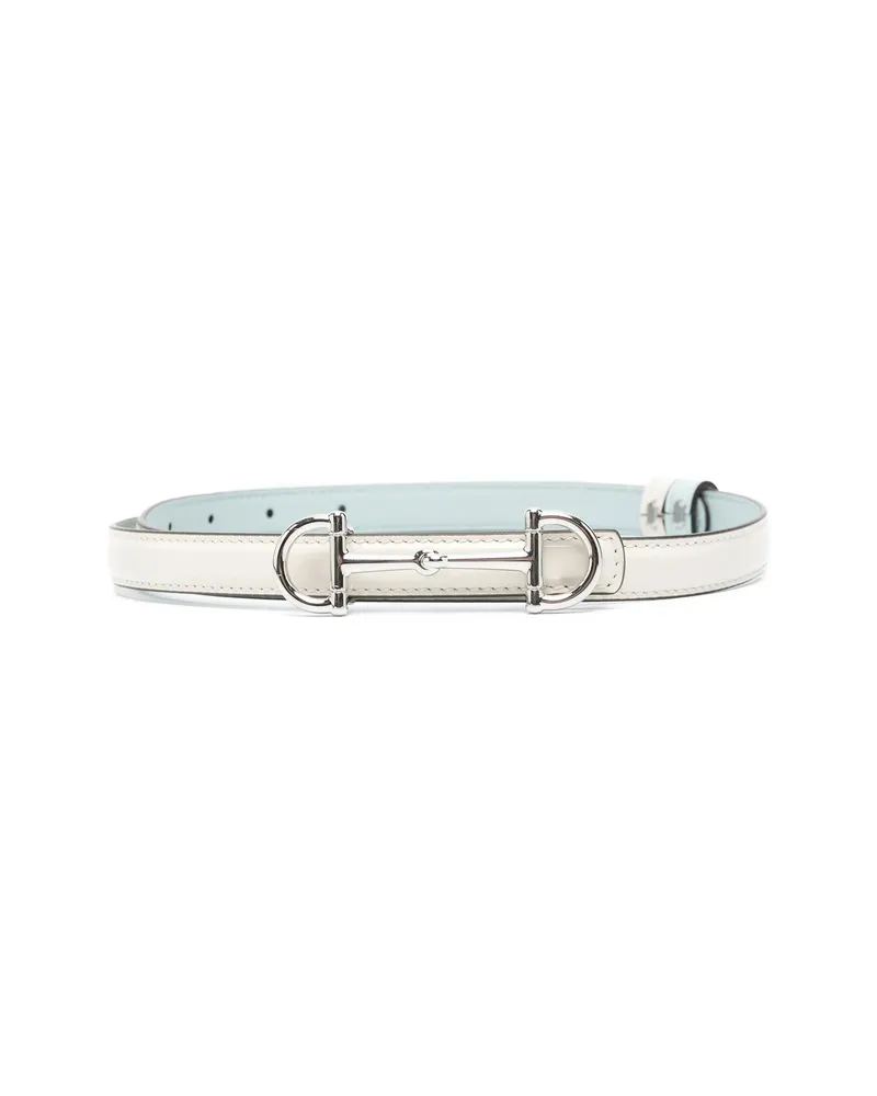 Gucci Stirrup Buckle Belt Neutrals