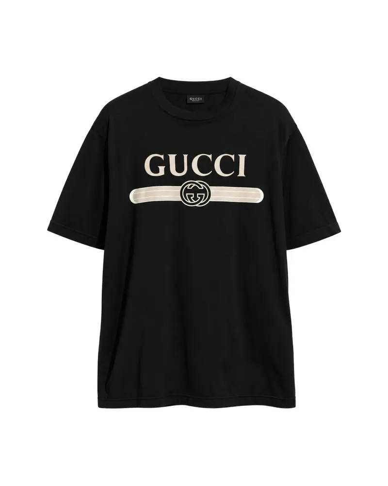 Gucci Logo-print Cotton T-shirt Black