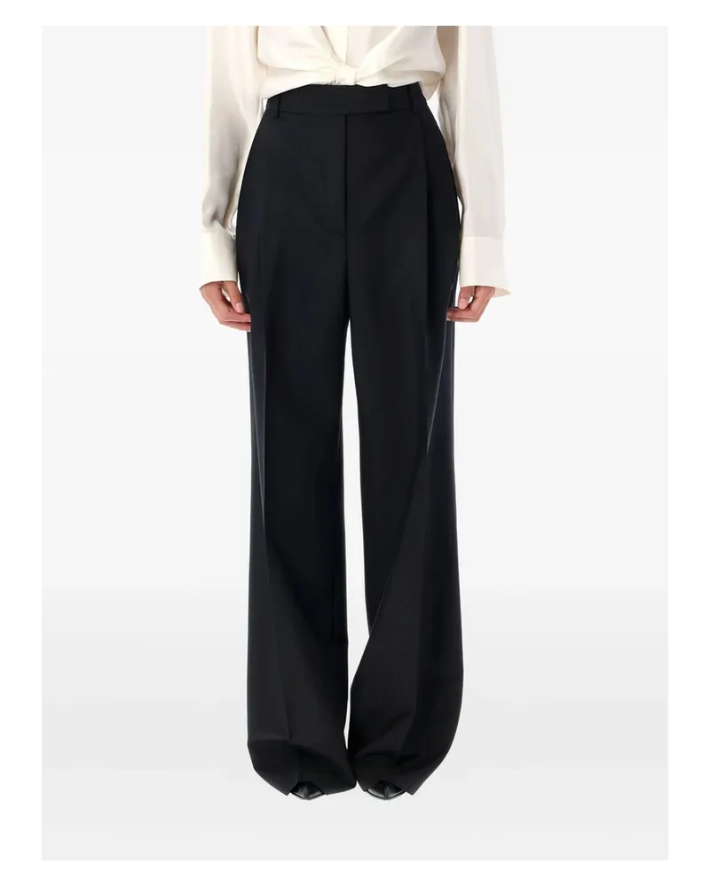 Róhe Pleated Tailored Trousers Black