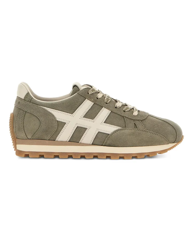 Hogan H671 86ER Lace-up Fastening Sneakers Green