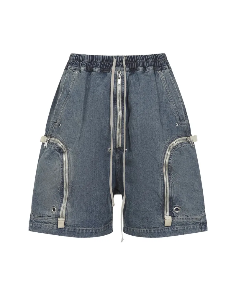 DRKSHDW by Rick Owens Zip-fastening Pocket Shorts Blue