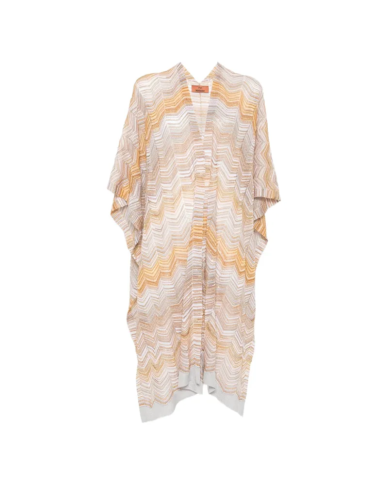 Missoni Chevron-pattern Scarf Neutrals