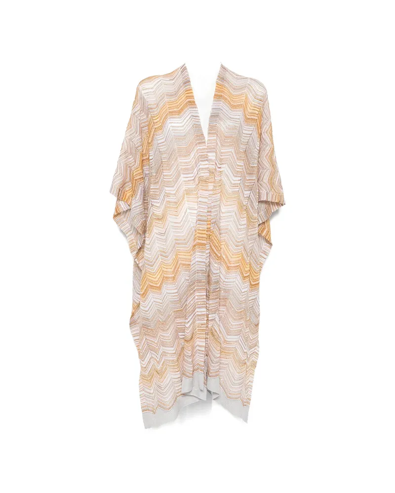 Missoni Chevron-pattern Scarf Neutrals