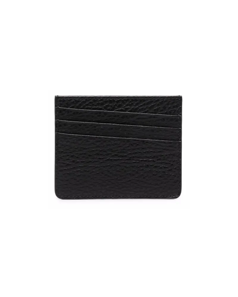 Maison Margiela Four-stitch Leather Card Holder Black