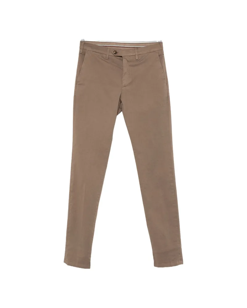 Canali Slim-fit Trousers Brown
