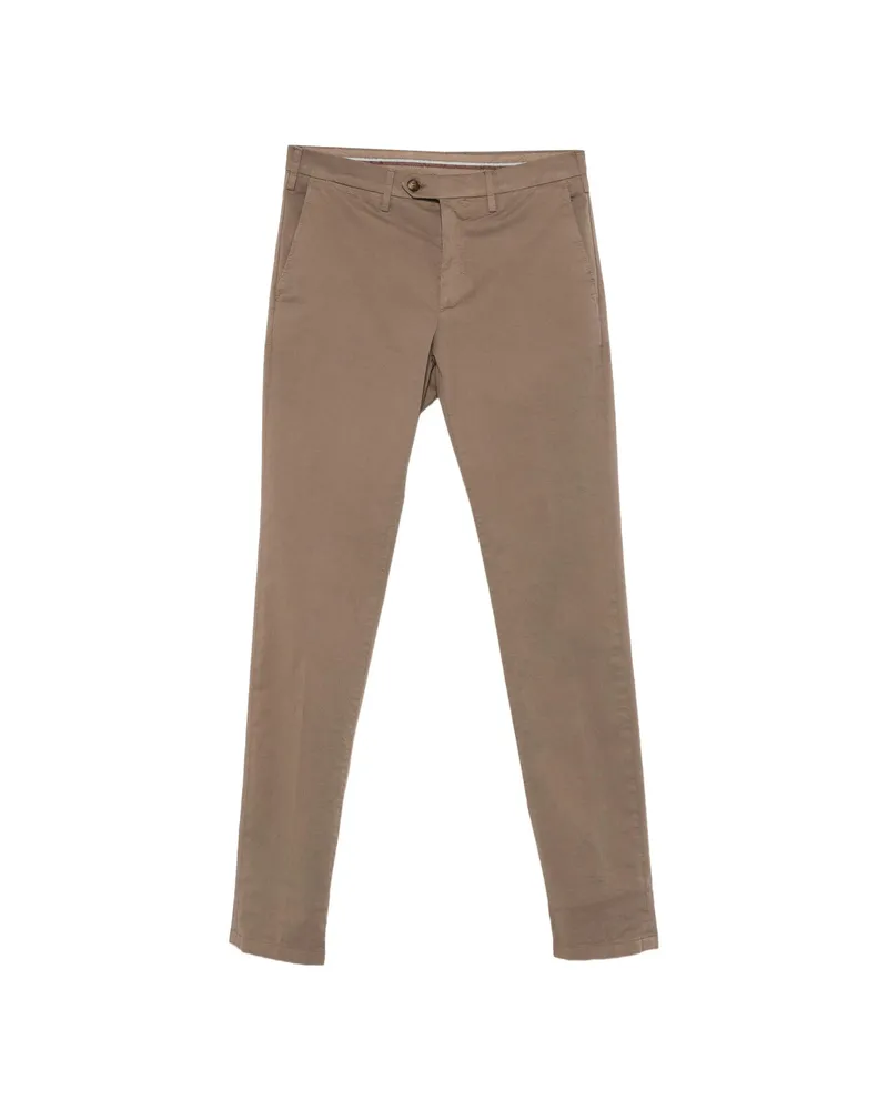 Canali Slim-fit Trousers Brown