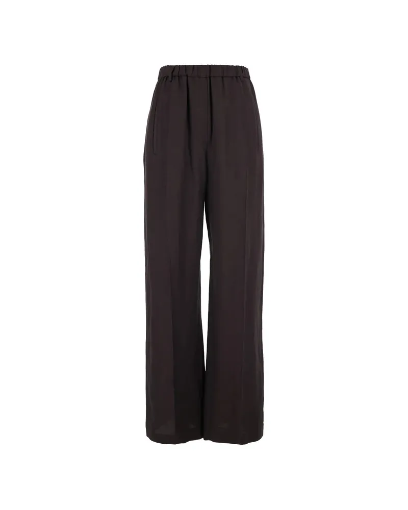 TELA Elasticated-waistband Trousers Brown
