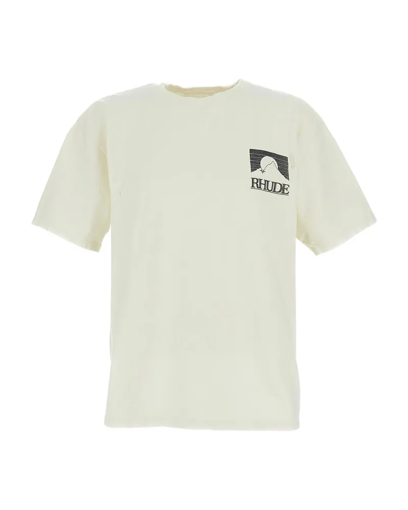 RHUDE Logo-print T-shirt White