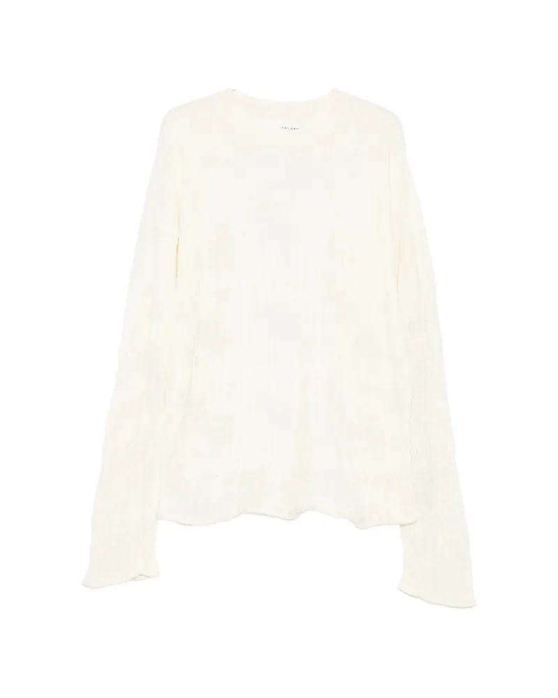 Isabel Benenato Crew Neck Sweater Neutrals