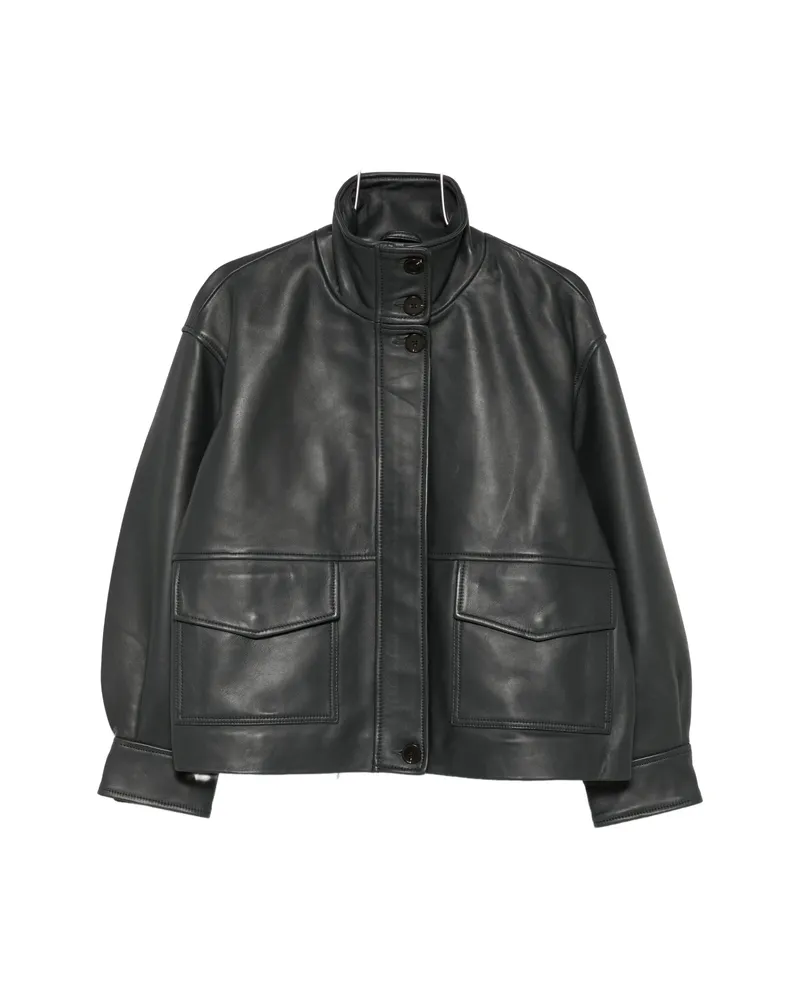 Sessùn Alvann Leather Jacket Grey