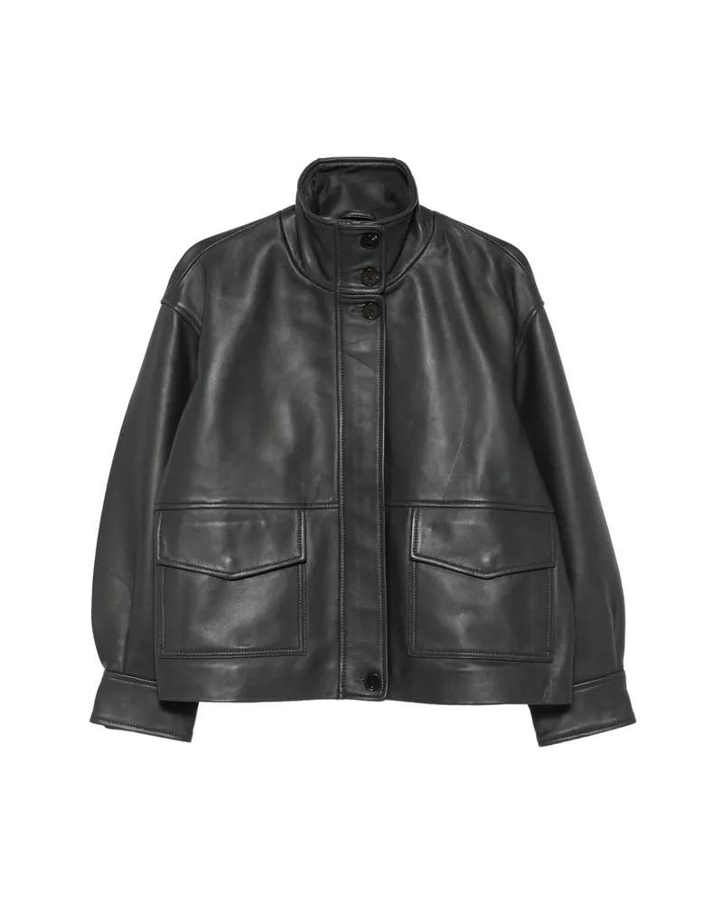 Sessùn Alvann Leather Jacket Grey
