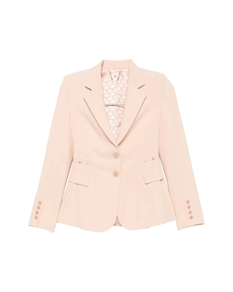 Elisabetta Franchi Peak-lapel Single-breasted Blazer Pink