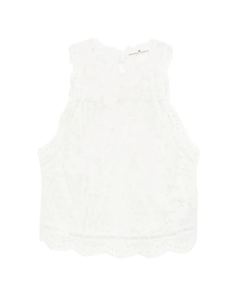 Ermanno Scervino All-over-embroidered Top White