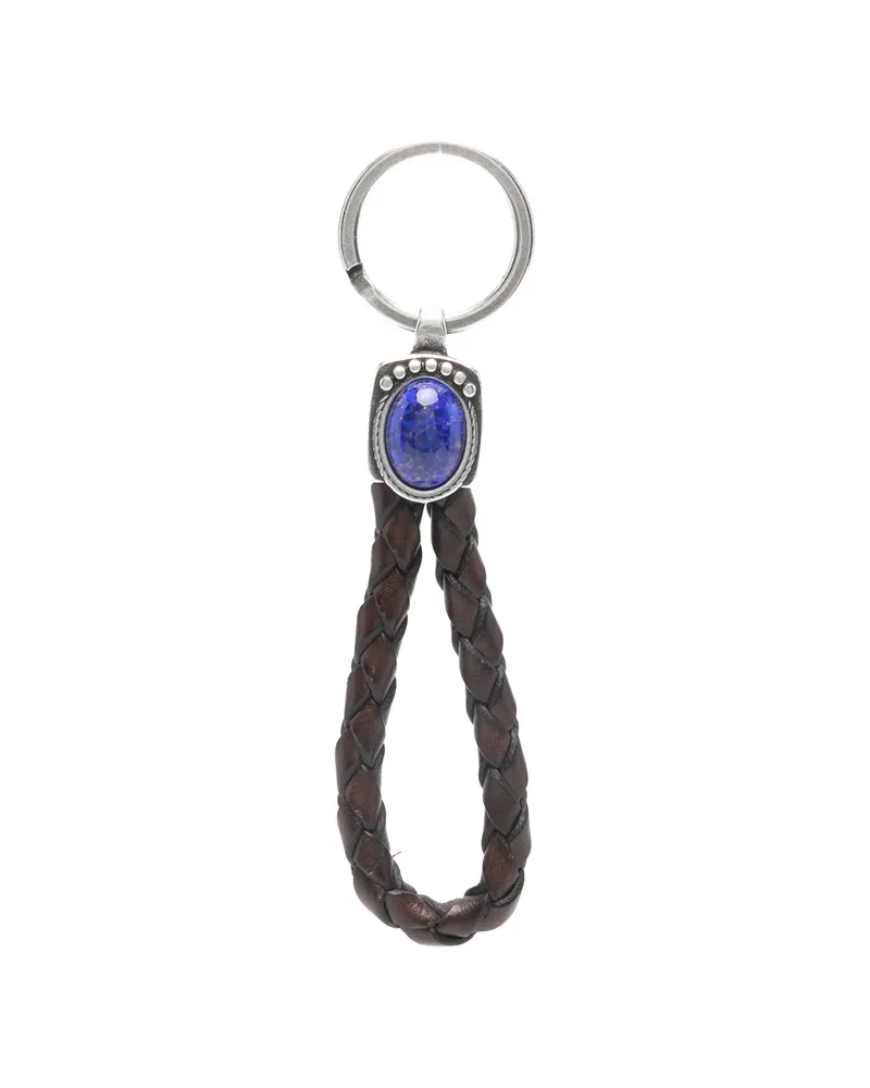 ERALDO Braided Keyring Brown