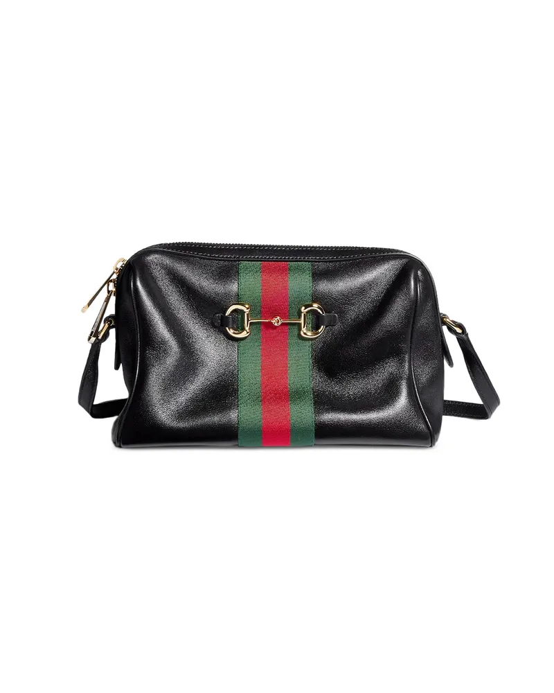 Gucci Horsebit Web Small Camera Bag Black
