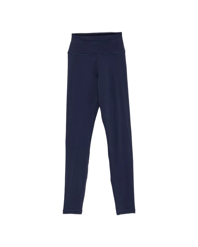SPORTY & RICH Logo-print Leggings Blue