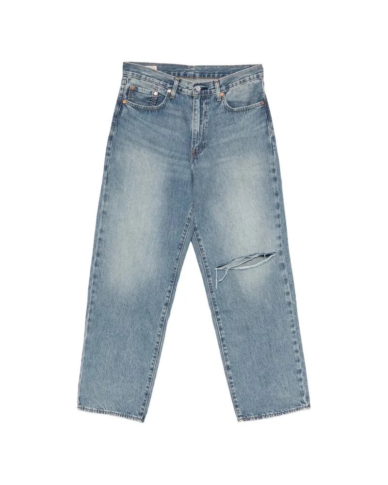 Levi's 578 Baggy Ripped-knee Jeans Blue