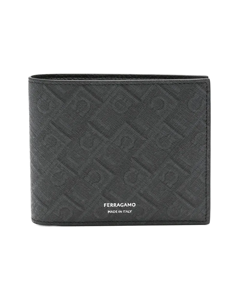 Ferragamo Monogram-pattern Wallet Black