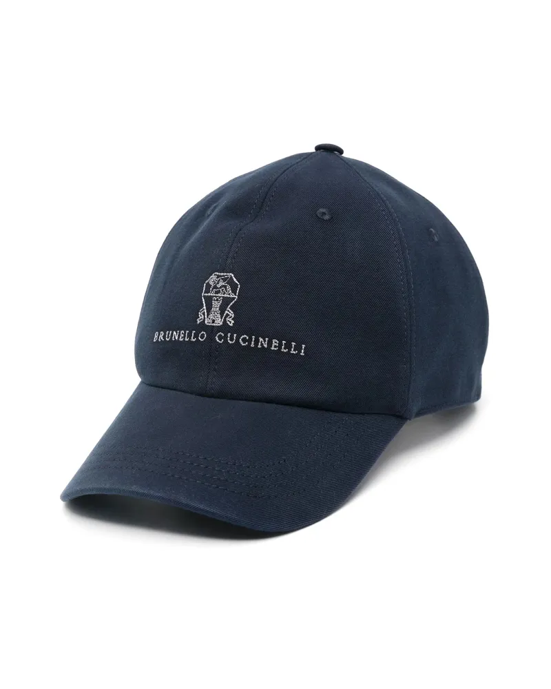 Brunello Cucinelli Logo-embroidered Baseball Cap Blue