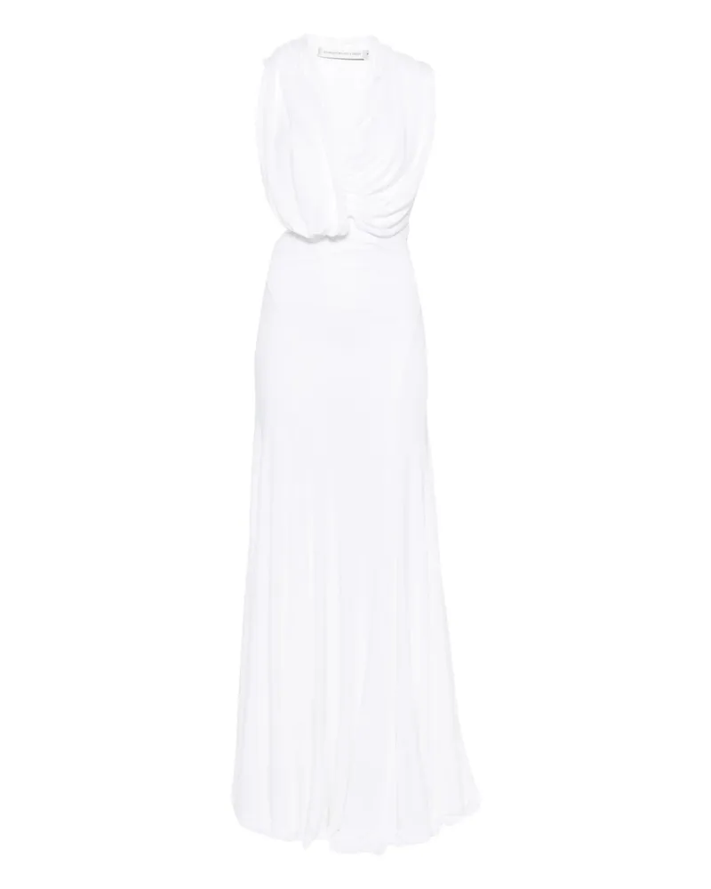 Christopher Esber Draped Cut-out Maxi Dress White