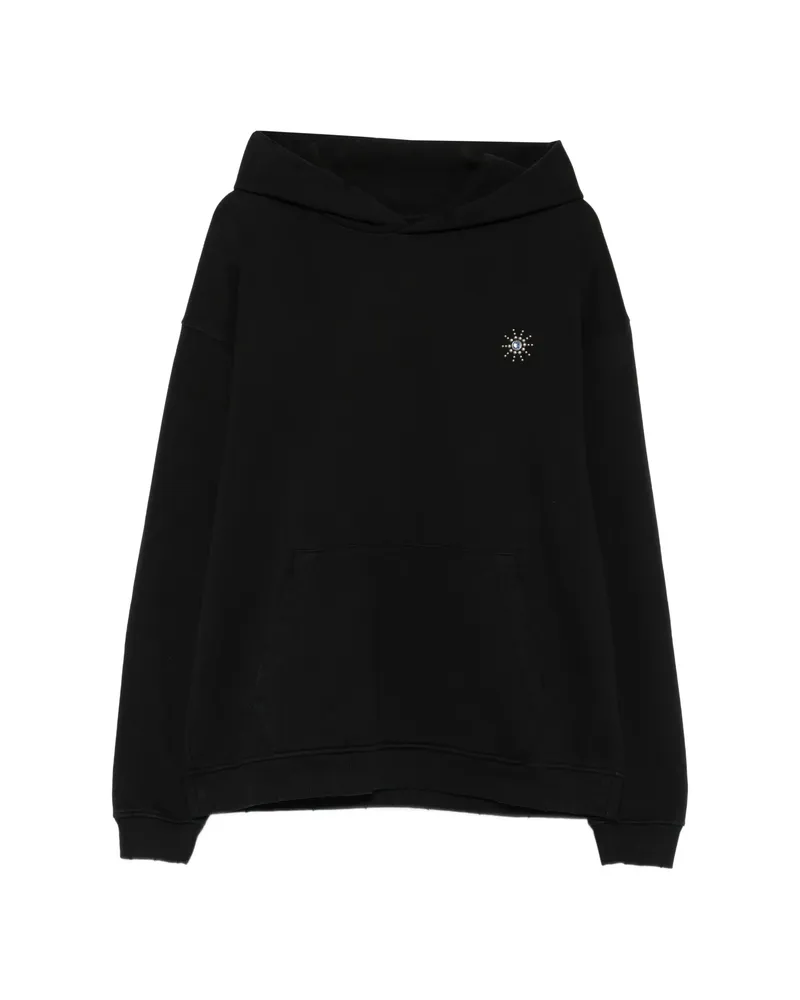 HTC Hollywood Trading Company Sun Crystal-embellished Hoodie Black