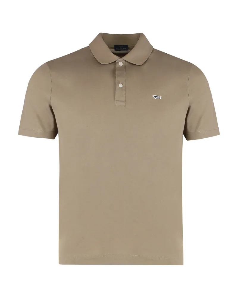 Paul & Shark Logo-detail Polo Shirt Neutrals
