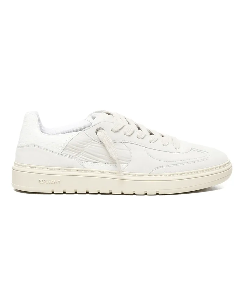 REPRESENT Leather-panelled Sneakers White