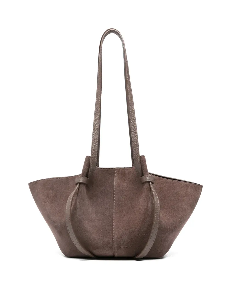 YUZEFI Mochi Knot-handle Shoulder Bag Brown