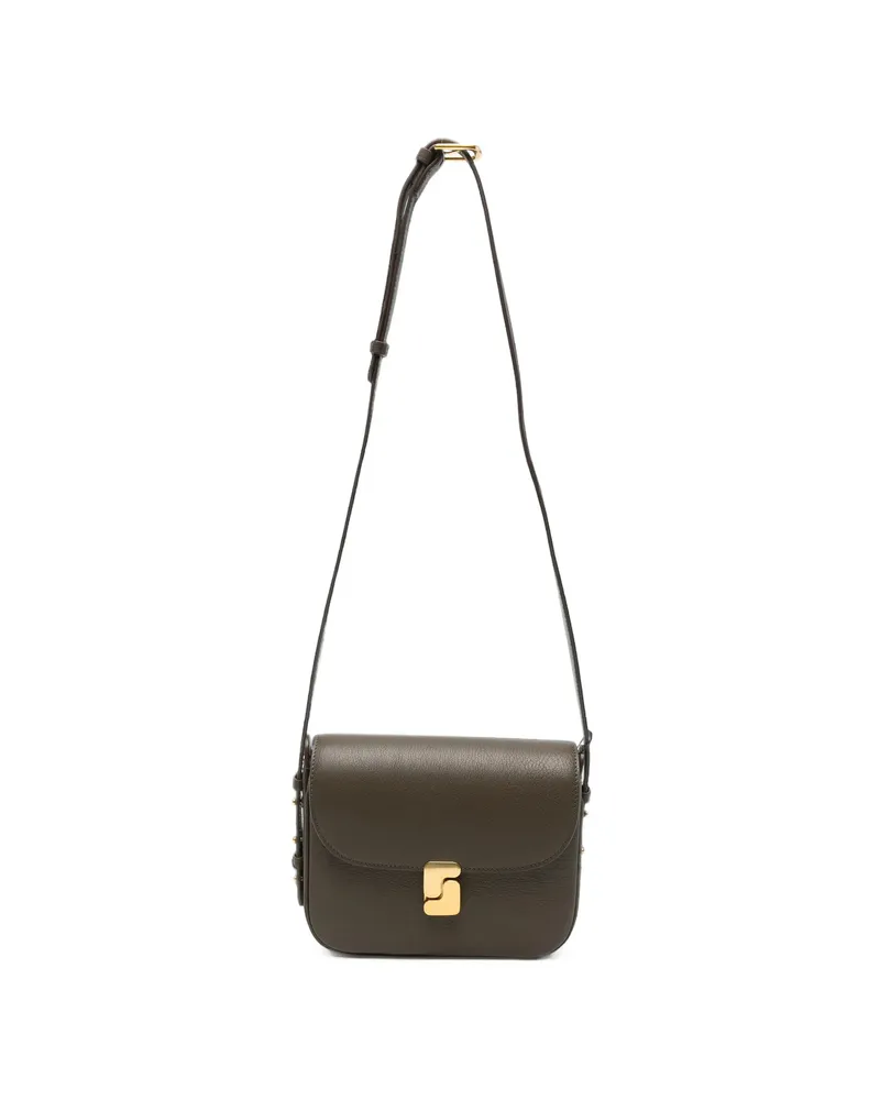 Soeur Belli Grain-leather Shoulder Bag Green