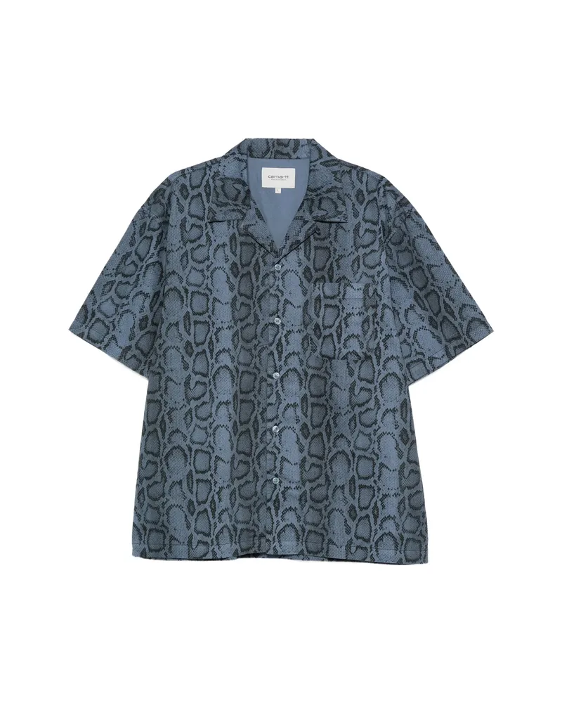 Carhartt WIP Patterned Shirt Blue