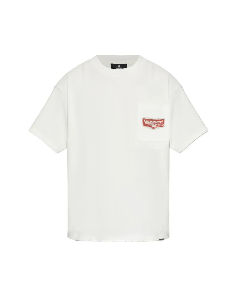 REPRESENT Chest-pocket Graphic-print T-shirt White